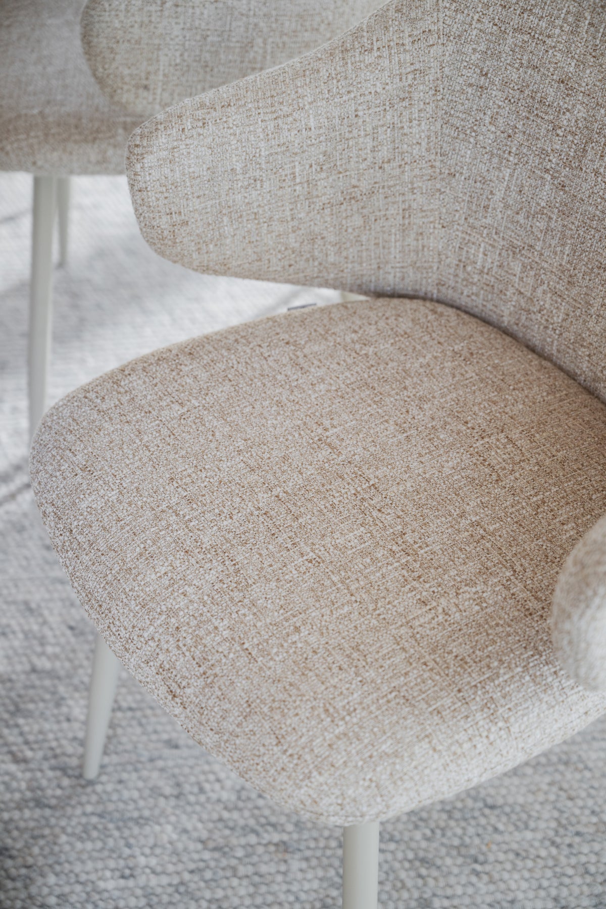Drake Dining Armchair – Light Beige (Set of 2)