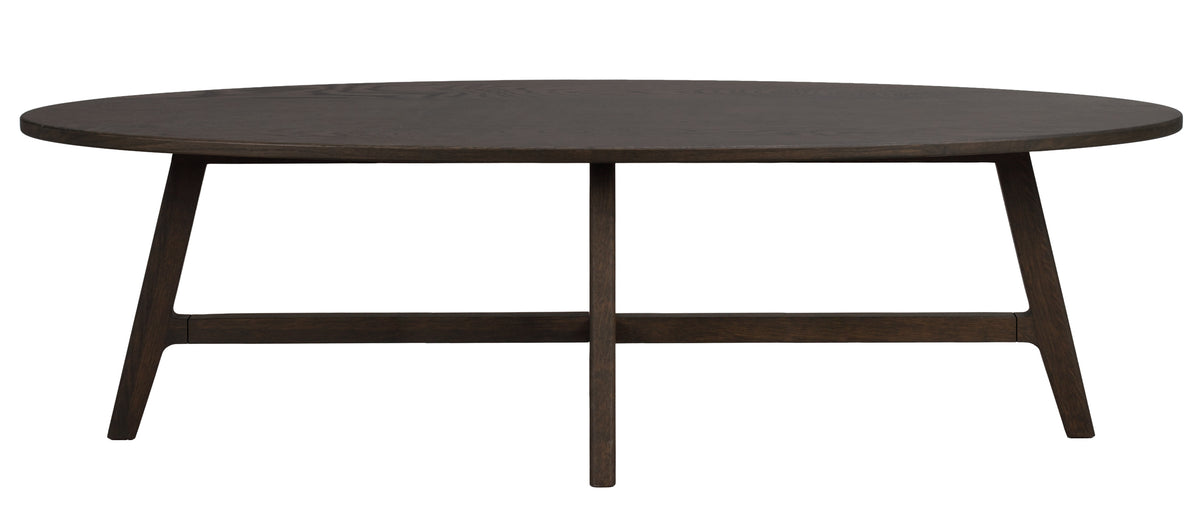 Dumbarton Oval Coffee Table 146 x 58 cm – Brown Oak