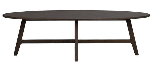Dumbarton Oval Coffee Table 146 x 58 cm – Brown Oak