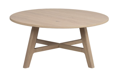 Dumbarton Round Coffee Table Ø90 cm – Whitewash Oak