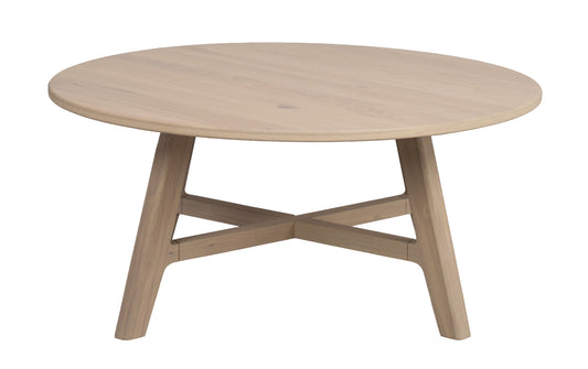 Dumbarton Round Coffee Table Ø90 cm – Whitewash Oak