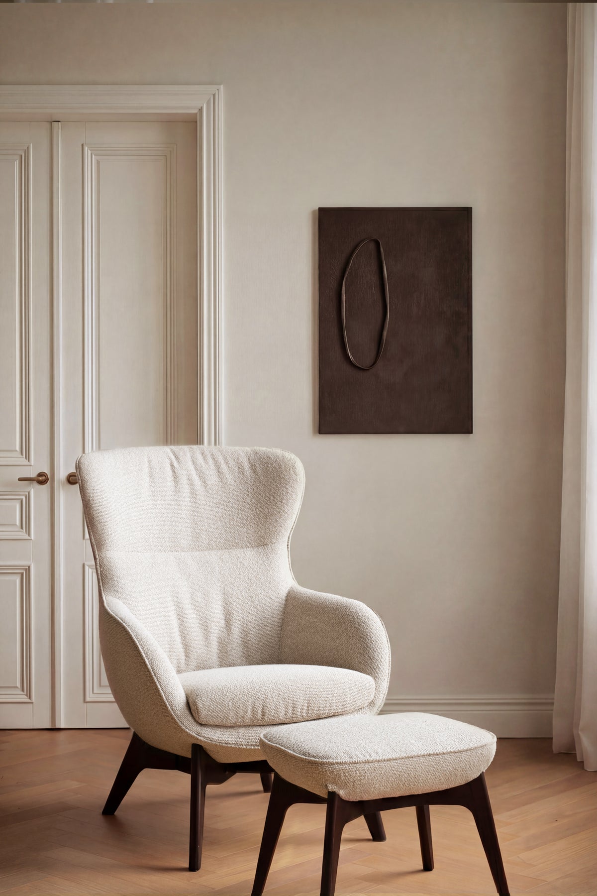 Dunbrody Lounge Chair with Footstool – room setting