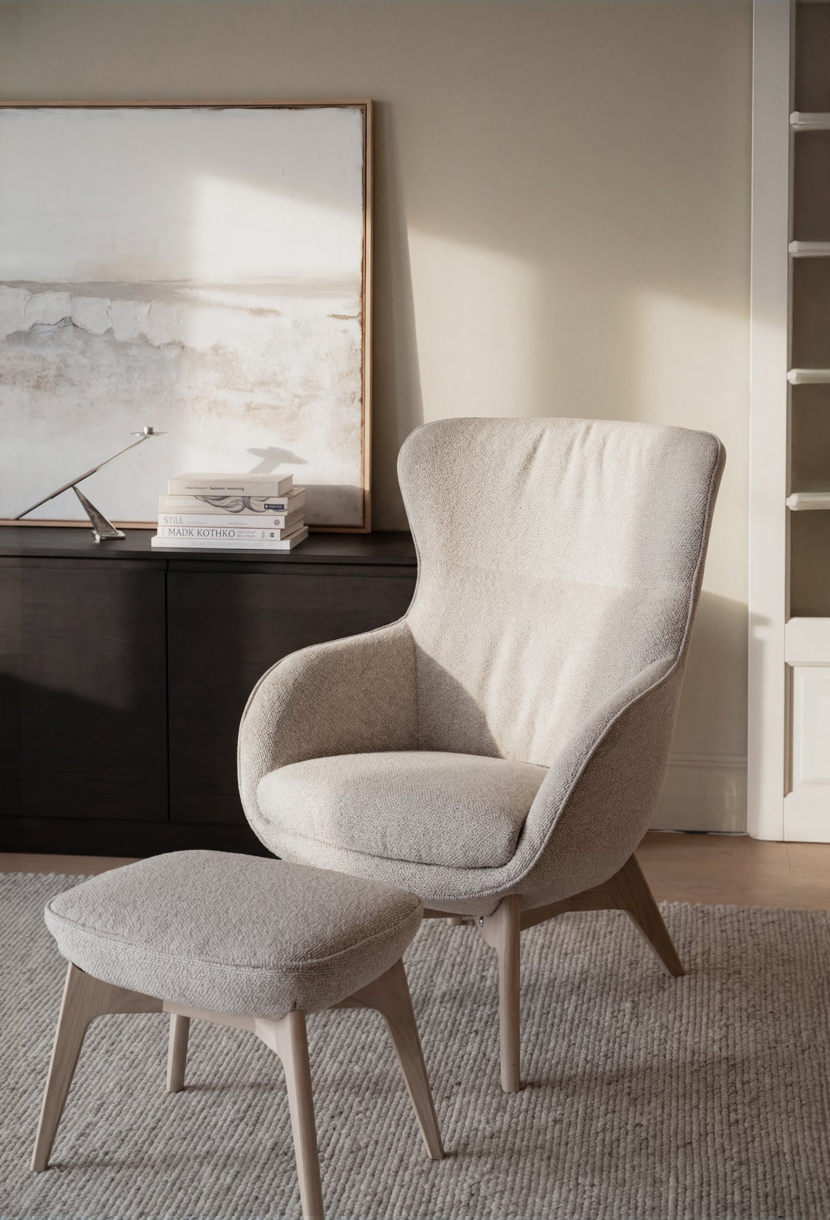 Dunbrody Lounge Chair with Footstool