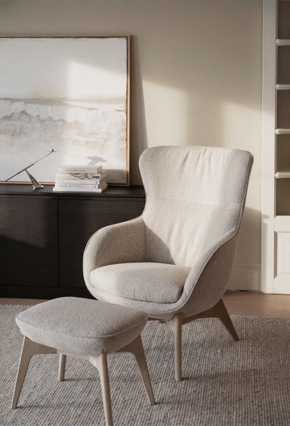 Dunbrody Lounge Chair with Footstool