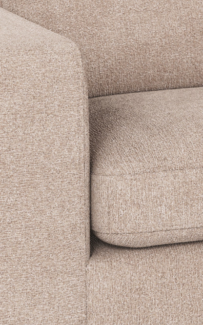 Duncan Open-End Corner Sofa, Left 345 x 216 cm – Light Beige