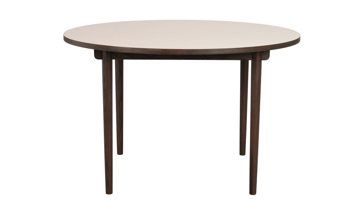 Fairmount Round Dining Table Ø120 cm – Beige / Brown Oak