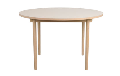 Fairmount Round Dining Table Ø120 cm – Beige / Whitewash Oak