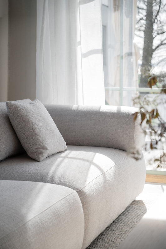 Falkner 3-Seater Sofa – Light Beige – room setting
