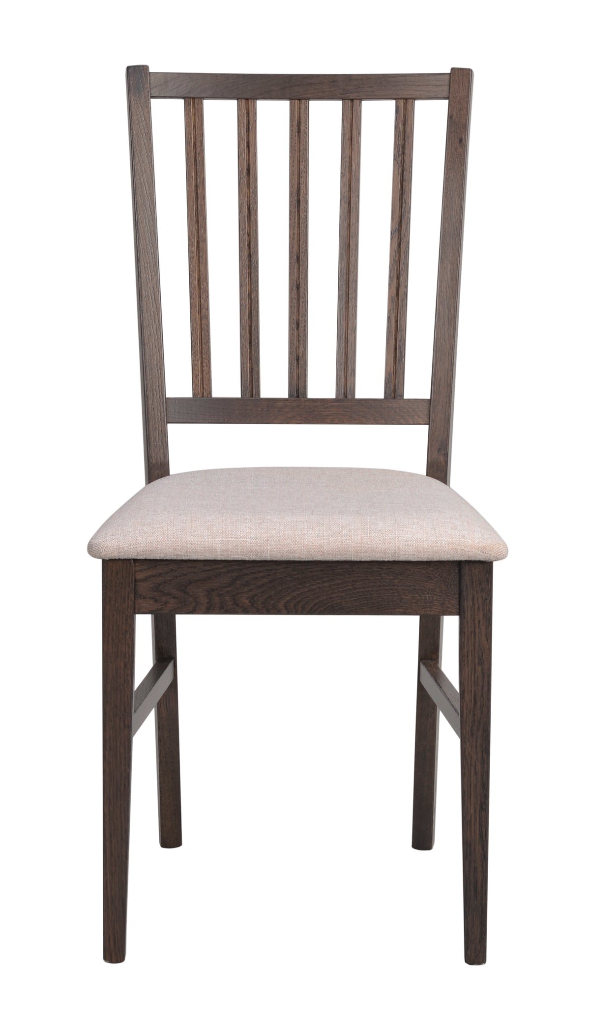 Filippa Dining Chair – Dark Brown Oak / Beige (Set of 2)