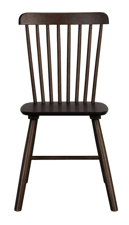 Foxford Spindle-Back Dining Chair (Set of 2) – Brown