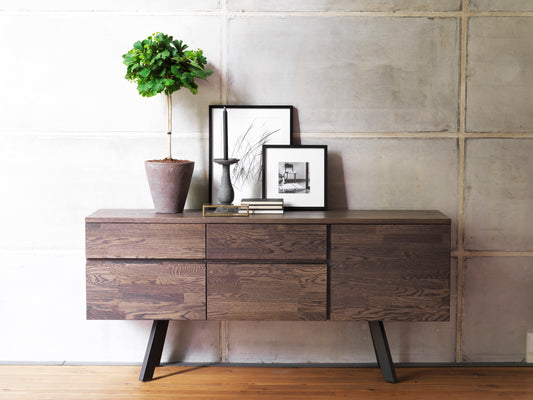 FRED Smoked Oak Sideboard 170CM OUTLET – room setting