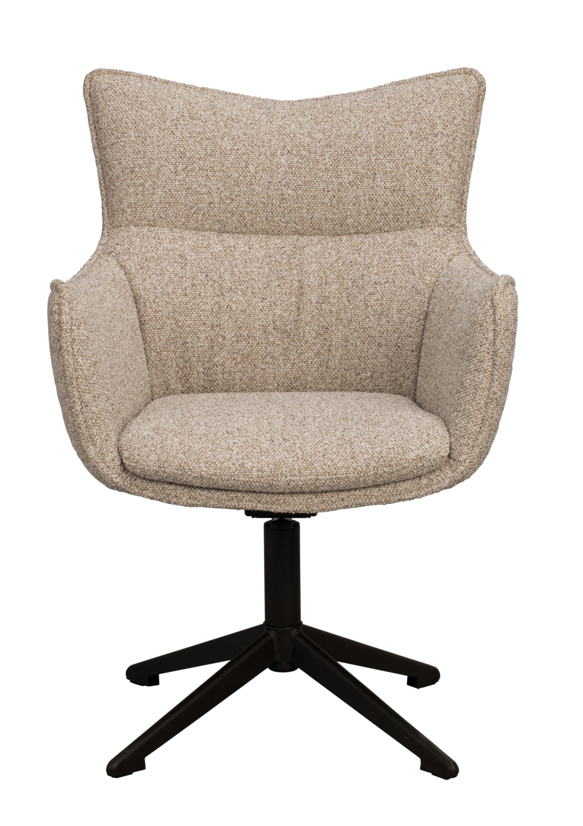 Fresno Swivel Dining Armchair – Beige (Set of 2)