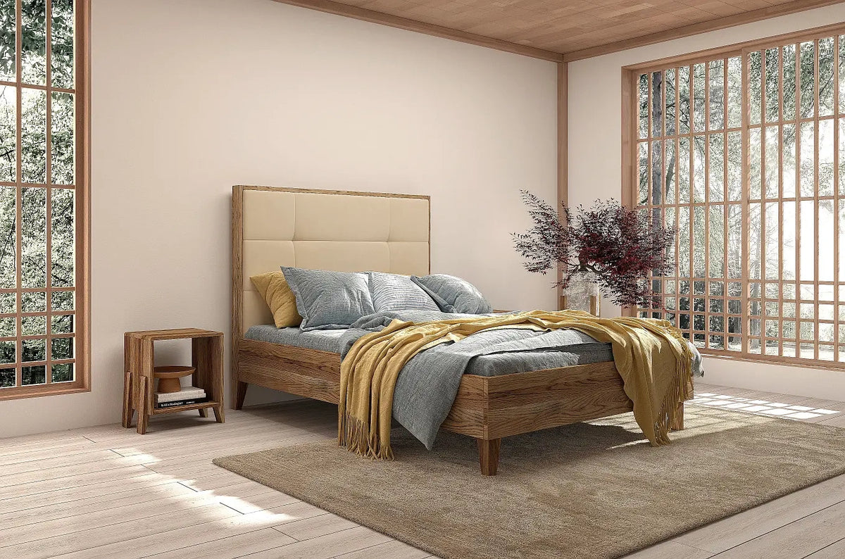 FRIDA Oak Bed Retro Oiled 652 French Velvet Mustard