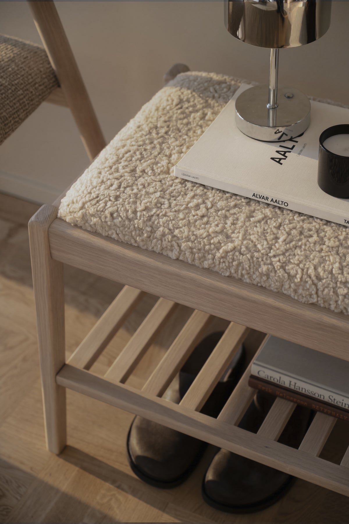 Garrick Bench with Shelf