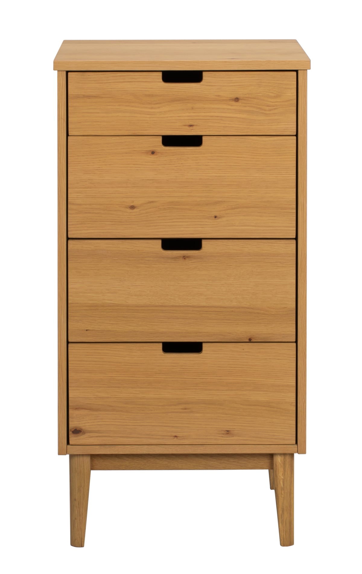Garrison Tall Chest of 4 Drawers – Oiled Oak