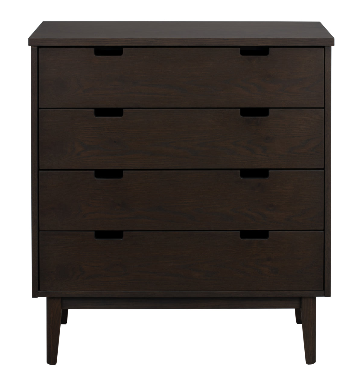 Garrison Wide Chest of 4 Drawers – Brown Oak