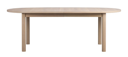Gifford Oval Dining Table 220 x 105 cm – Whitewash Oak