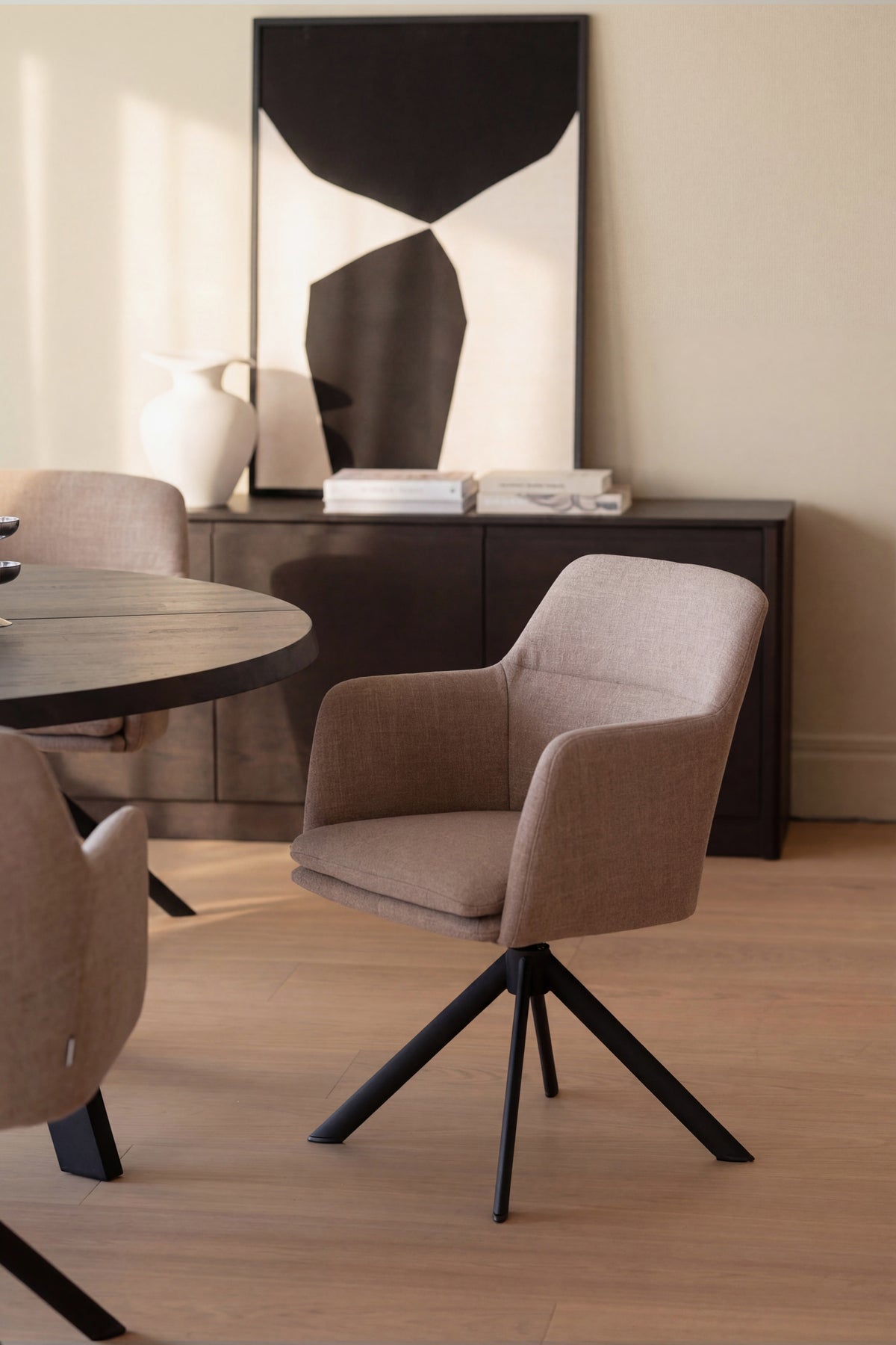 Gladstone Swivel Dining Armchair (Set of 2) – room setting