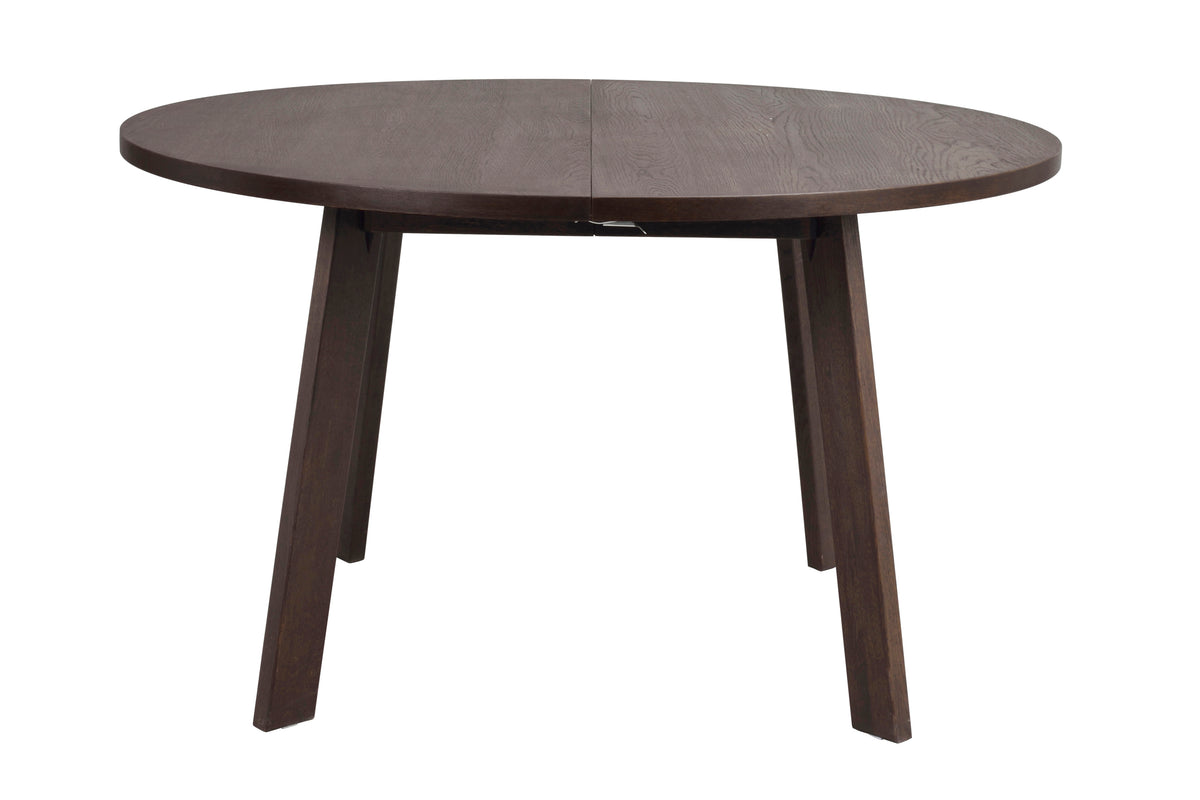 Glenside Round Extendable Dining Table Ø130 cm – Brown Oak