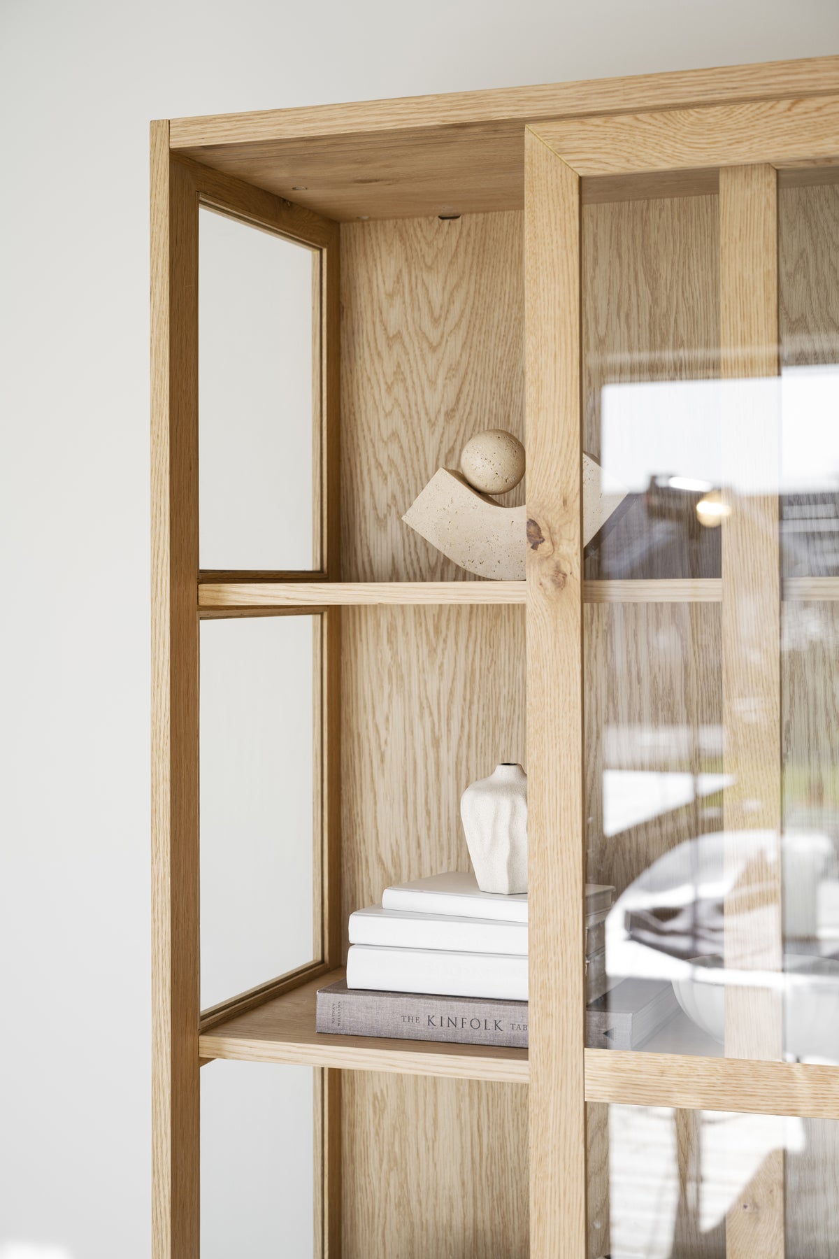 Hazelton Glass Cabinet with Drawers