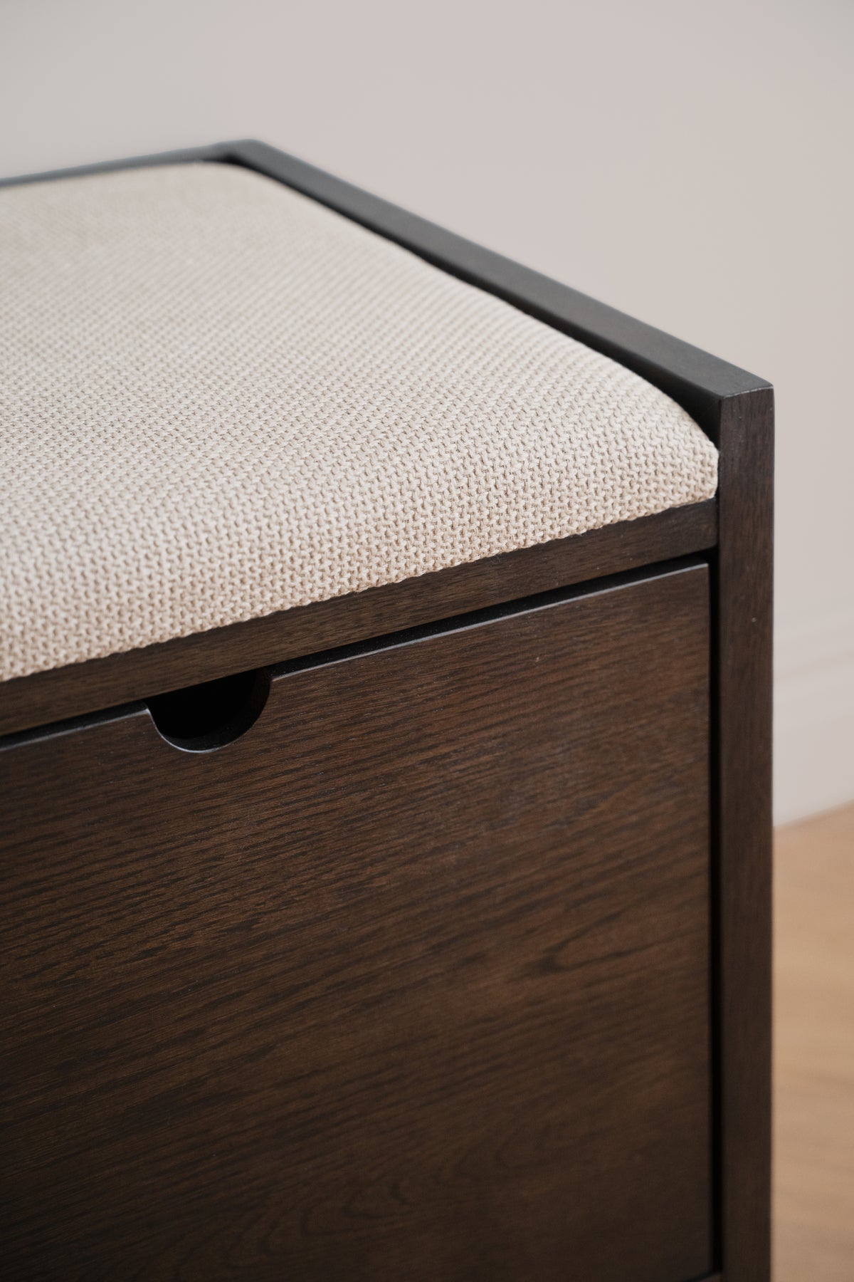Hillmond Hallway Bench with Drawers – Brown Oak