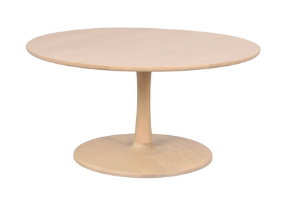 Hobart Round Coffee Table Ø90 cm – Whitewash Oak