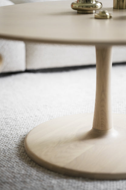 Hobart Round Coffee Table Ø90 cm – Whitewash Oak