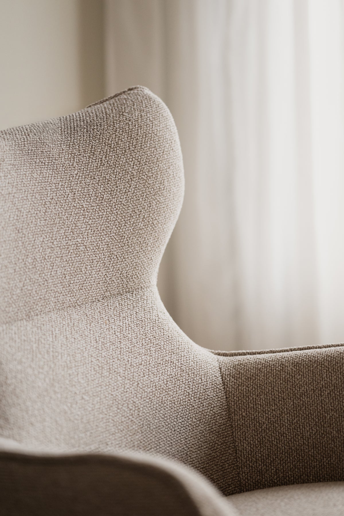 Jenkins Swivel Lounge Chair with Footstool – Beige