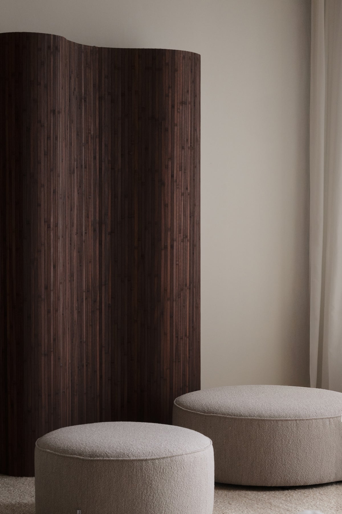 Joplin Pouffe Ø90 cm – Light Beige