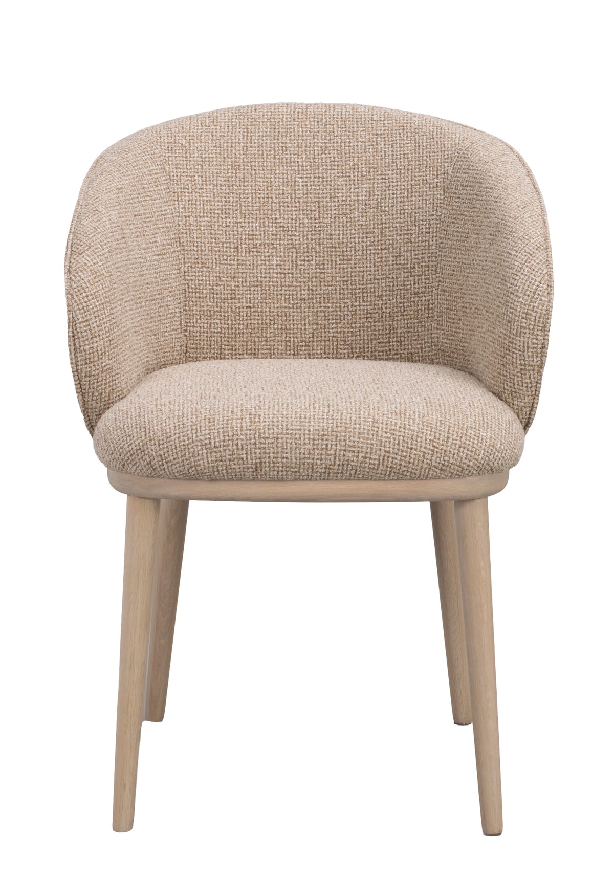 Judson Dining Armchair (Set of 2) – Medium Beige / Whitewashed Oak