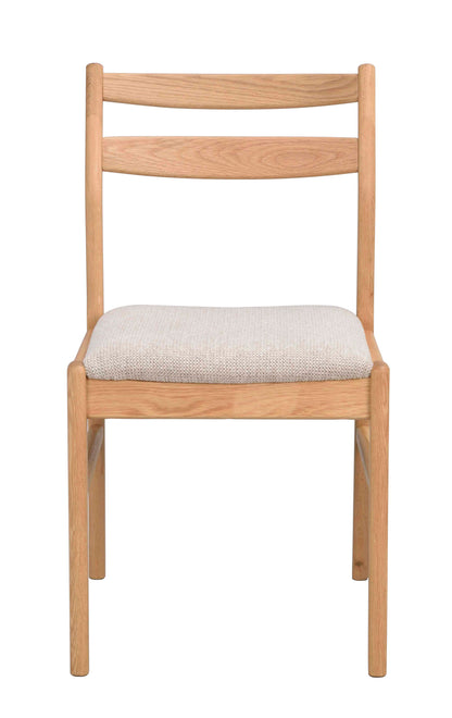 Kerwin Dining Chair (Set of 2) – Oak / Light Beige