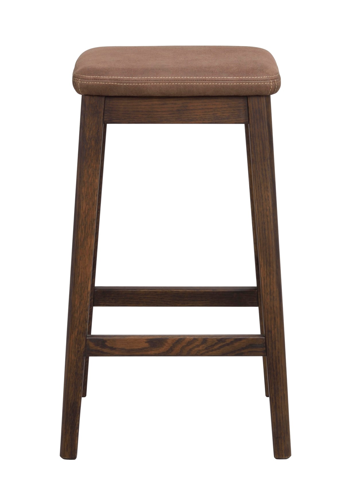 Livermore Bar Stool (Set of 2) – Brown Oak / Dark Brown
