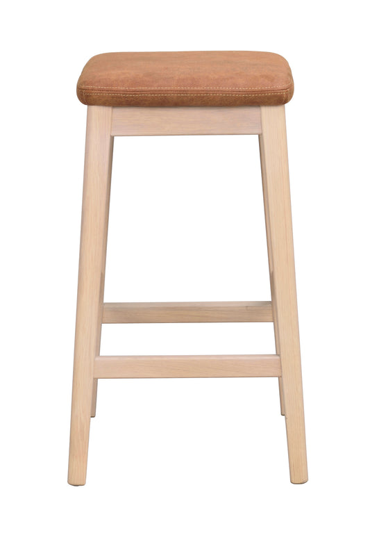 Livermore Bar Stool (Set of 2) – Whitewash Oak / Brown
