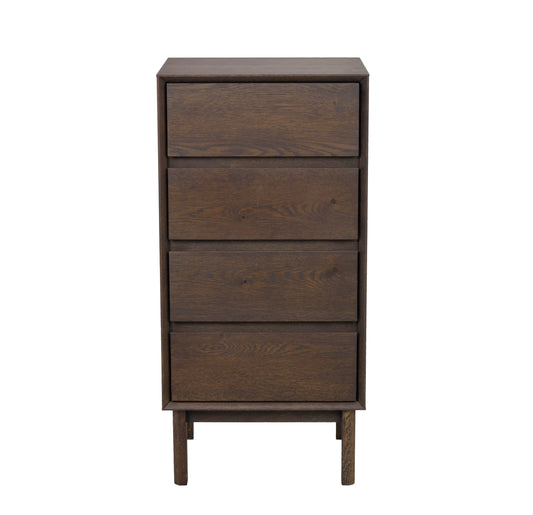 Mackay Tall Chest of Drawers 45 cm – Brown Oak