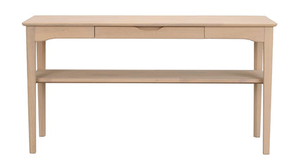 Markham Console Table with Drawer – Whitewash Oak