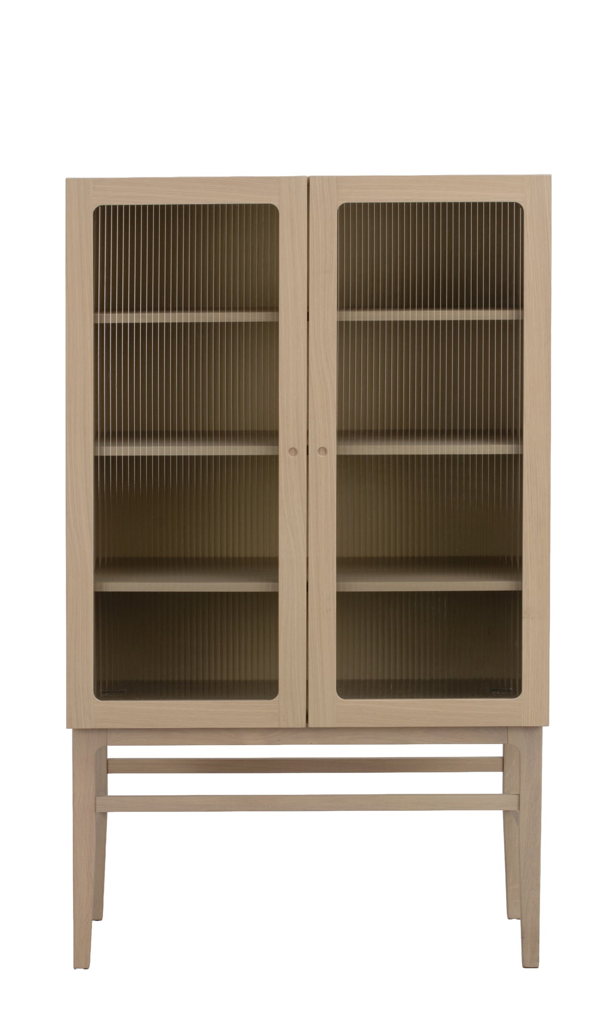 Meadowbrook Display Cabinet 95 x 160 cm – Whitewashed Oak