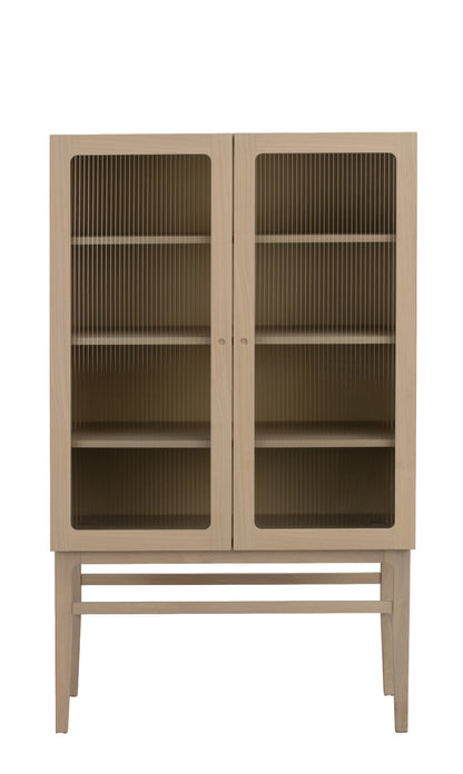 Meadowbrook Display Cabinet 95 x 160 cm – Whitewashed Oak