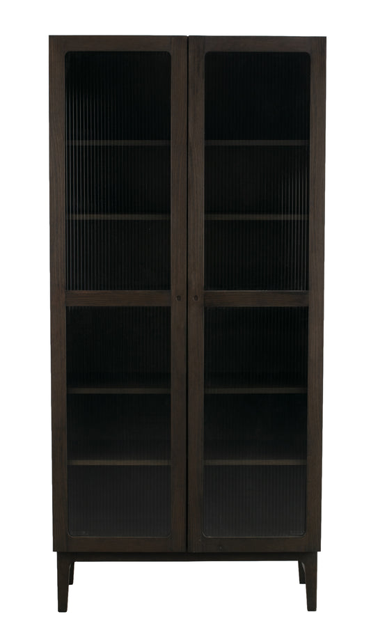 Meadowbrook Display Cabinet 95 x 203 cm – Brown Oak