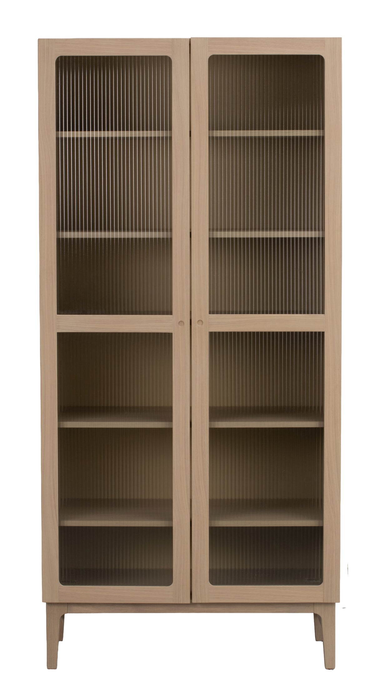 Meadowbrook Display Cabinet 95 x 203 cm – Whitewashed Oak