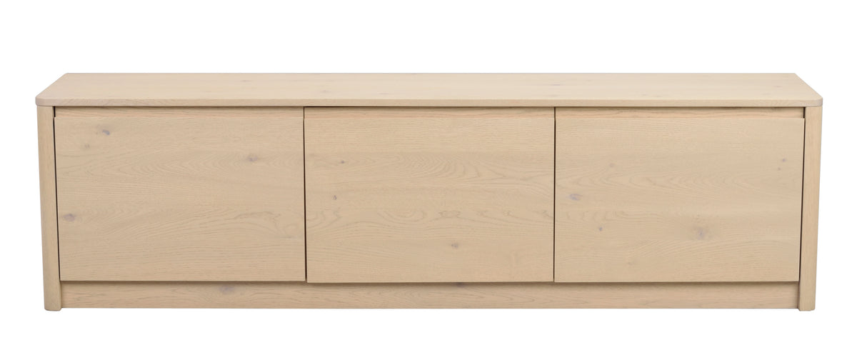 Melstone Low Sideboard 180 x 50 cm – Whitewash Oak