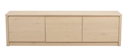 Melstone Low Sideboard 180 x 50 cm – Whitewash Oak