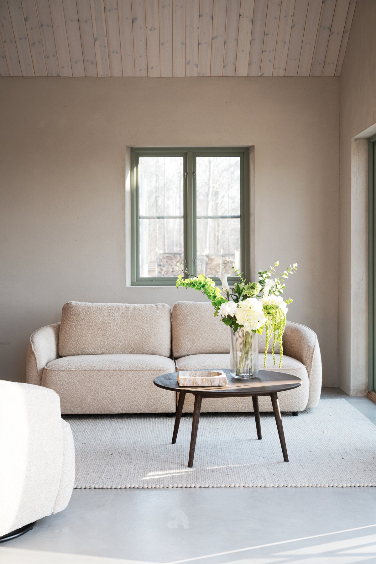 Norris 3-Seater Sofa – Light Beige – room setting