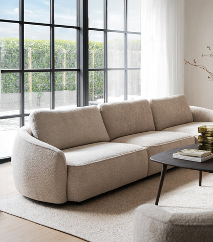 Norris 4-Seater Sofa – Light Beige – room setting