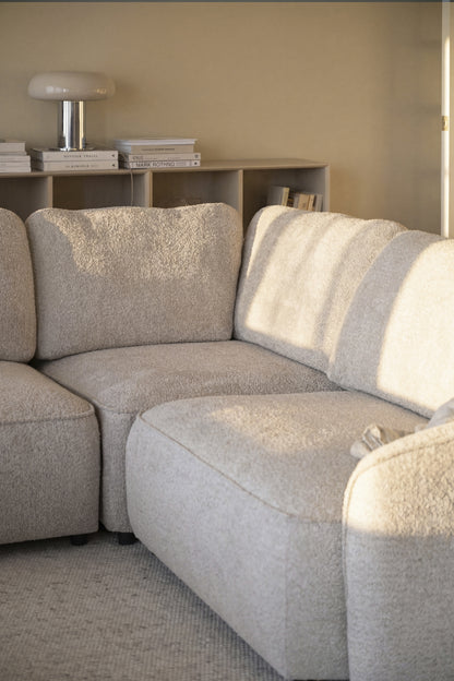 Norris Corner Sofa 2+3-Seater – Light Beige