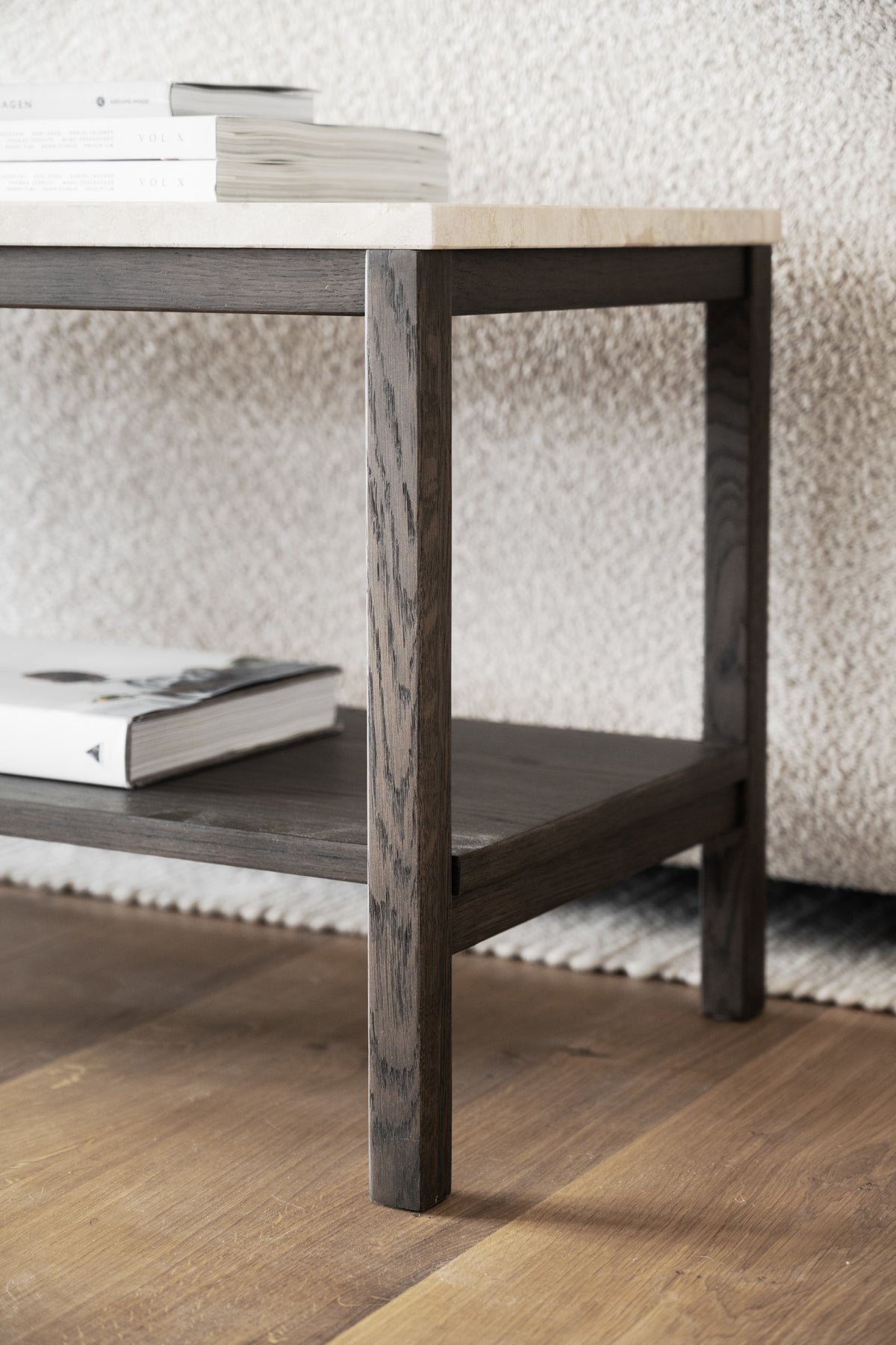 Orwel Travertine Low Console Table 140 x 40 cm