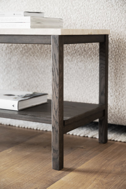 Orwel Travertine Low Console Table 140 x 40 cm