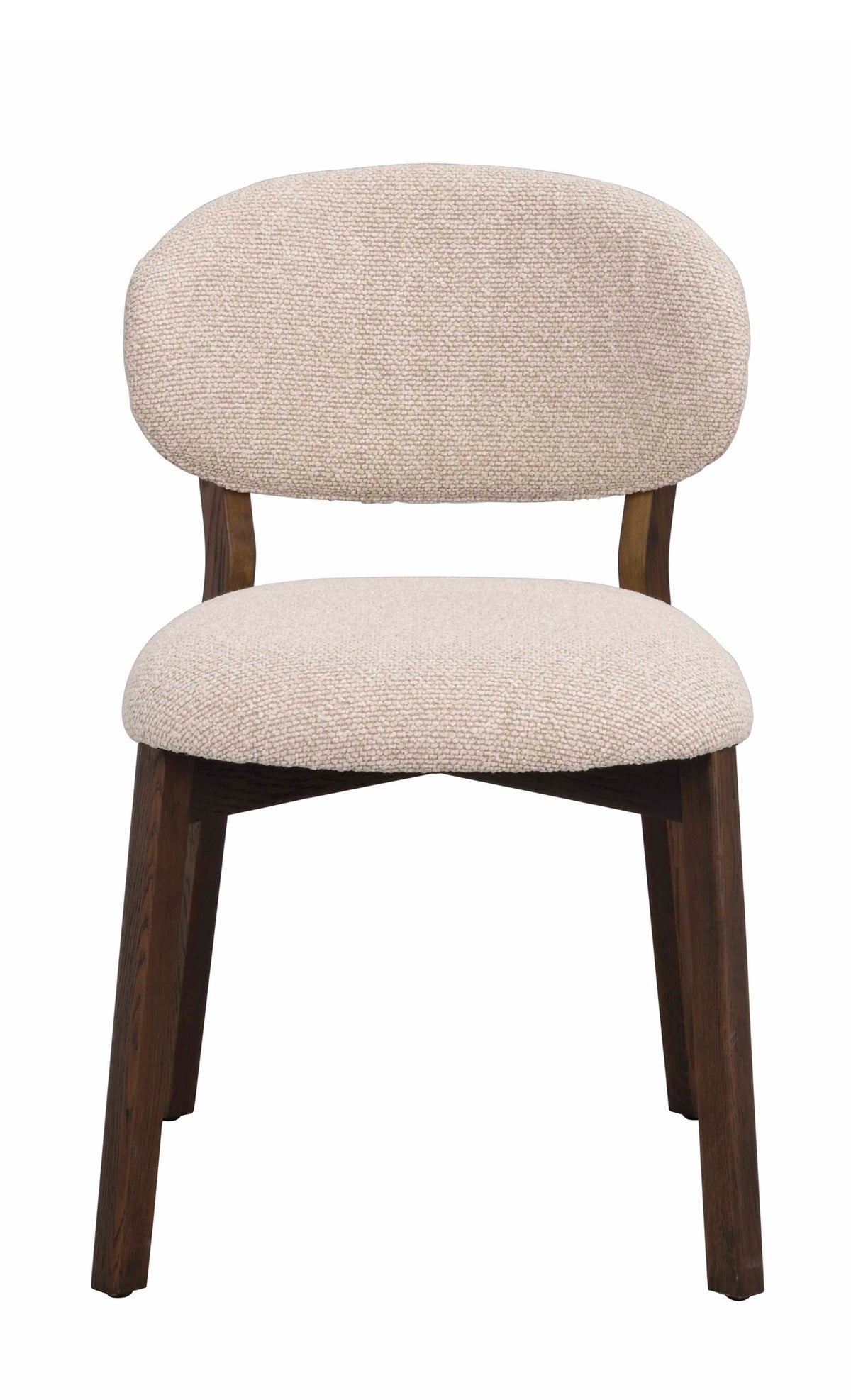Patterson Dining Chair (Set of 2) – Brown Oak / Beige