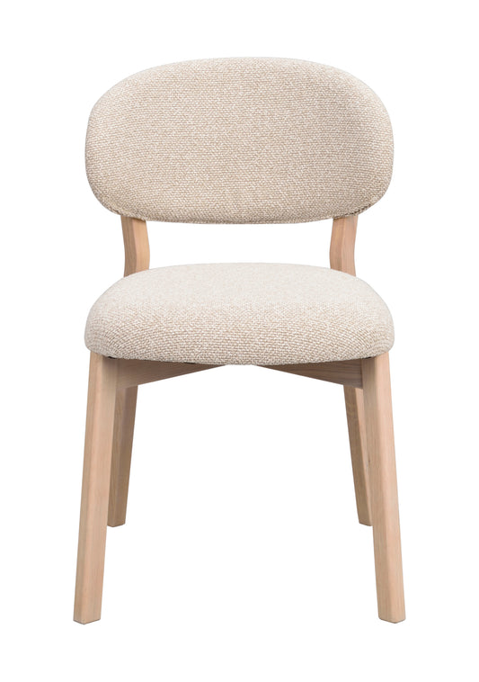 Patterson Dining Chair (Set of 2) – Whitewash Oak / Beige