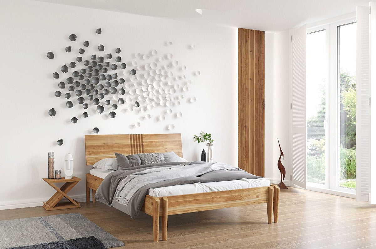 POZNAN Oak Bed Natural Oiled
