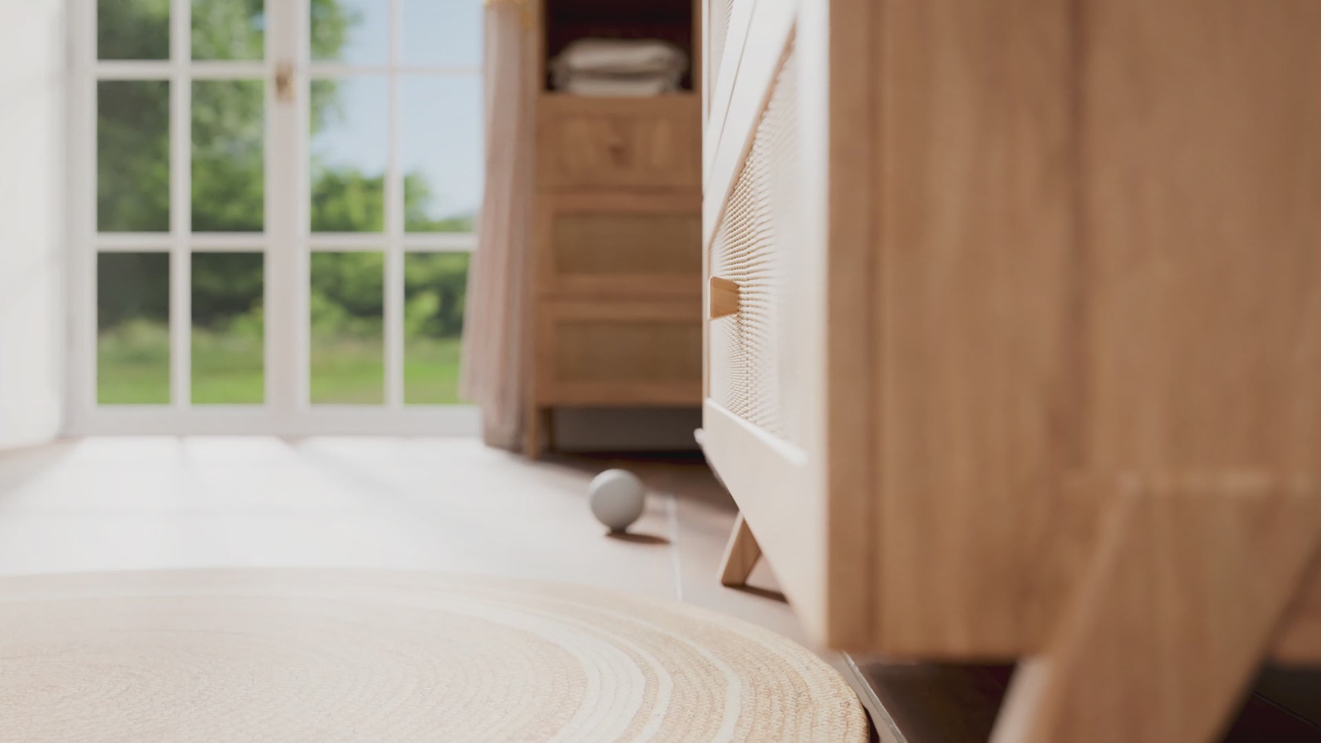 Load video: An evolutive nursery room made entirely of wood! This set has a name evoking the tides is now available in a wooden version, for all nature lovers! Made of real solid wood and wood sheets for the veneer of the panels, it smells of nature and wood, without imitation.